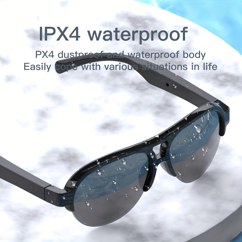  ILVU MyW smart sunglasses with bluetooth-supported open-ear  audio and polarized, UV and blue-light blocking lenses : Electronics