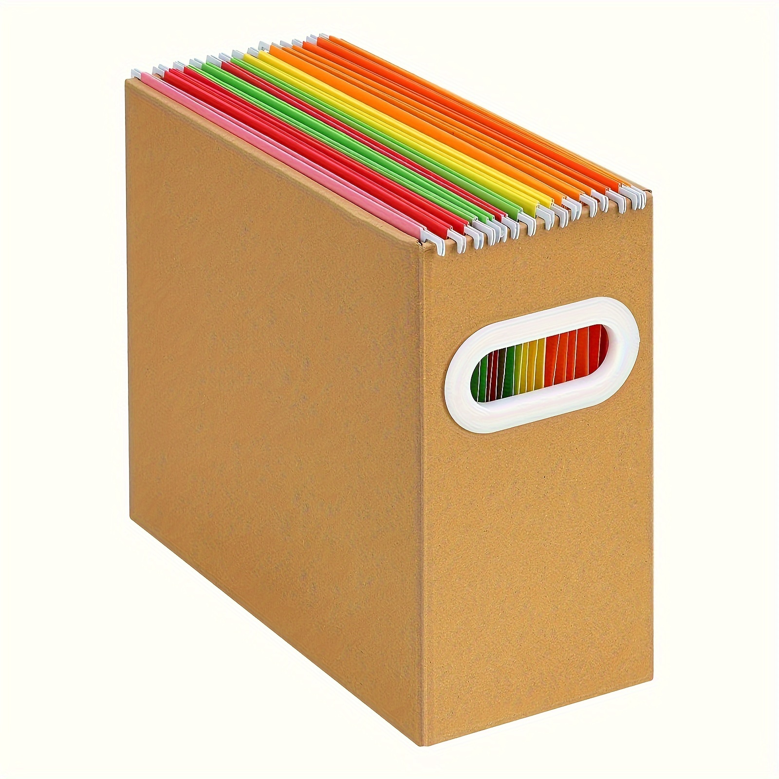 Cardboard File Box Corrugated Stationery Storage Box Office Desk Organizer  