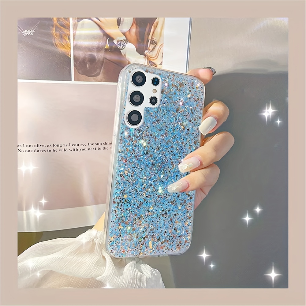 Glitter Bling Funda Galaxy S23 Fe Cubierta Suave - Temu