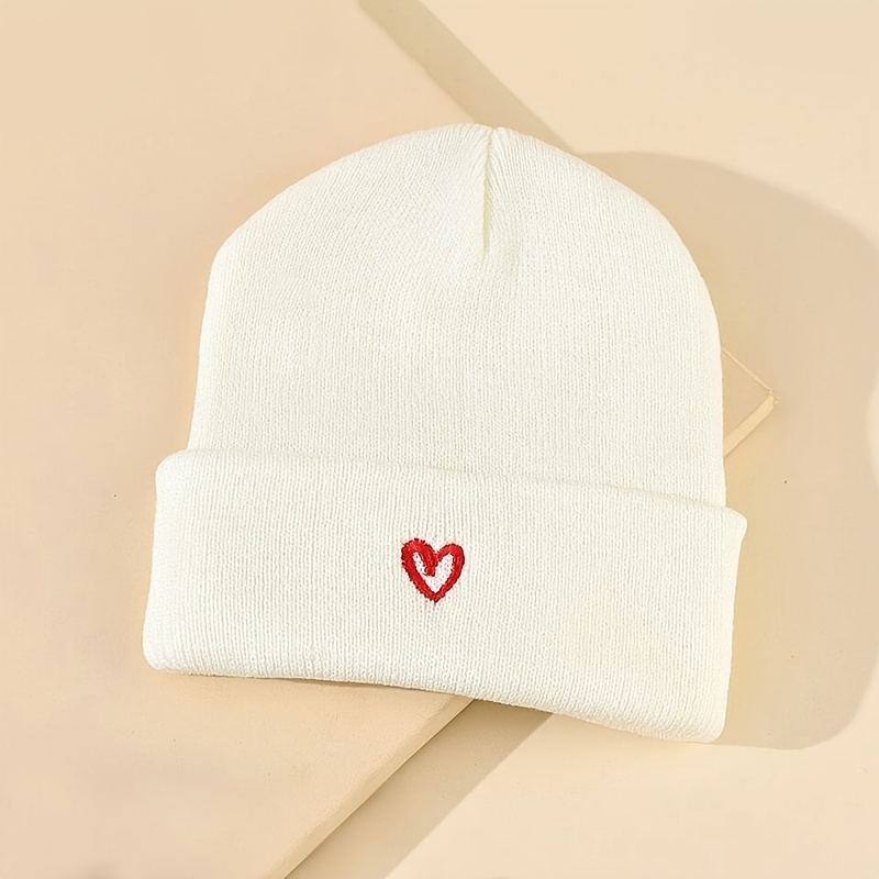 Winter Warm Lovely Beanie, Solid Color Knit Hat