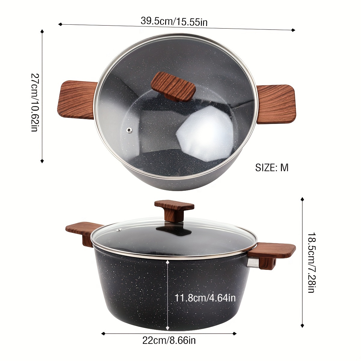 Maifan Stone Pot Non stick Soup Pot Frying Pot - Temu