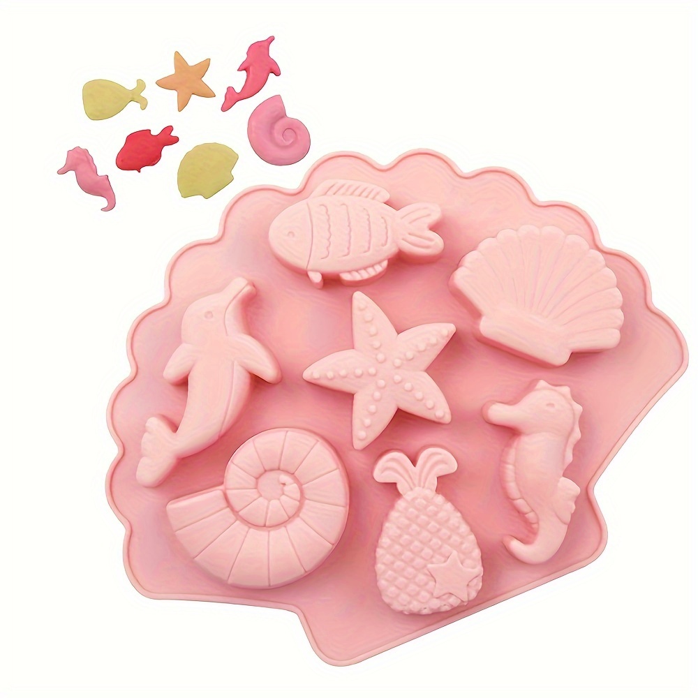 1pc, Stampo Per Cioccolato Con Animali Oceanici, Stampo In Silicone 3D,  Stampo Per Caramelle, Stampo Per Fondente, Strumenti Di Cottura, Accessori  Per La Cucina - Temu Italy