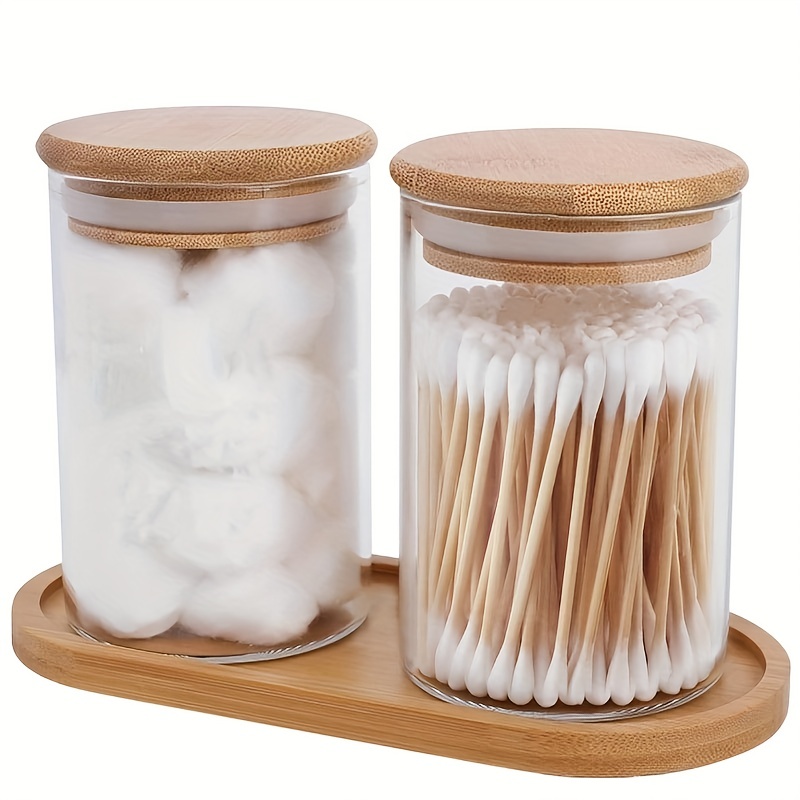 Holder Dispenser Plastic Apothecary Jar Containers With Lids - Temu