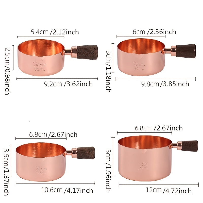 Copper Liquid Measuring Cup - 2.5 Cup