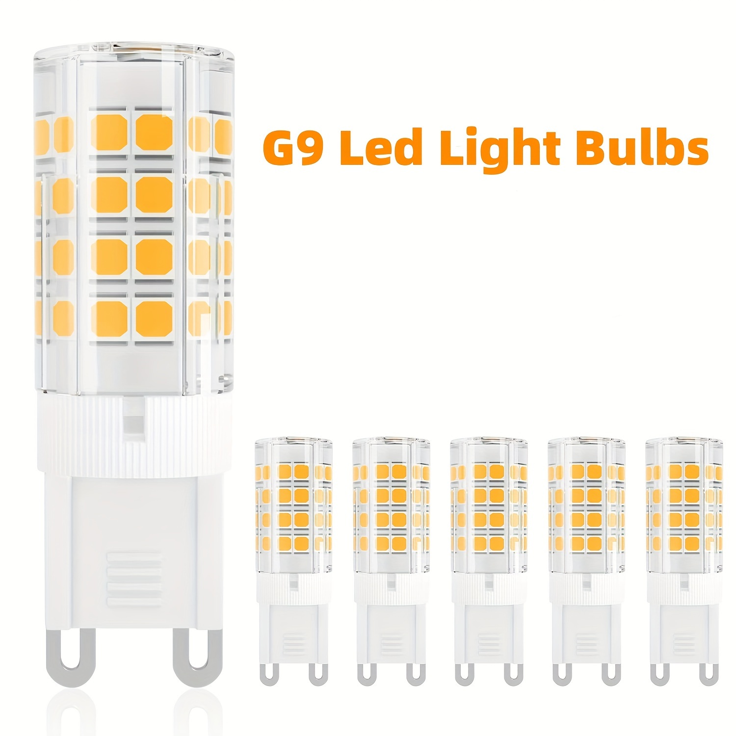 Lot de 10 ampoules LED G9, blanc chaud 3000 K 5 W équivalent à des