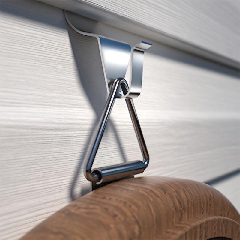 Vinyl Siding Hooks For Hanging, Heavy Duty Stainless Steel Low Profile  No-hole Hanger