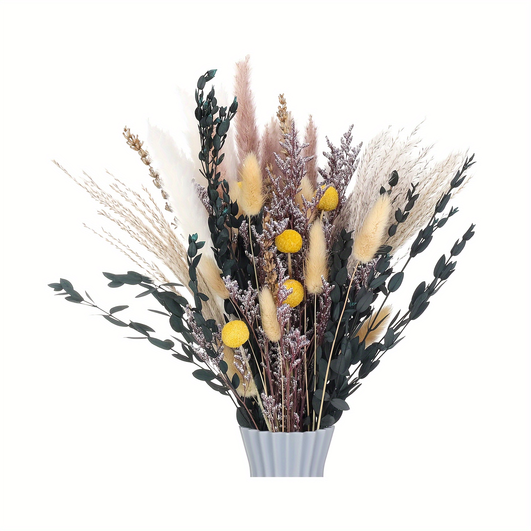 30pcs Dried Flowers Bouquet Real Natural Dried Flowers Bundles Artificial  Flowers for Home Vase Wedding Photography Props Decor