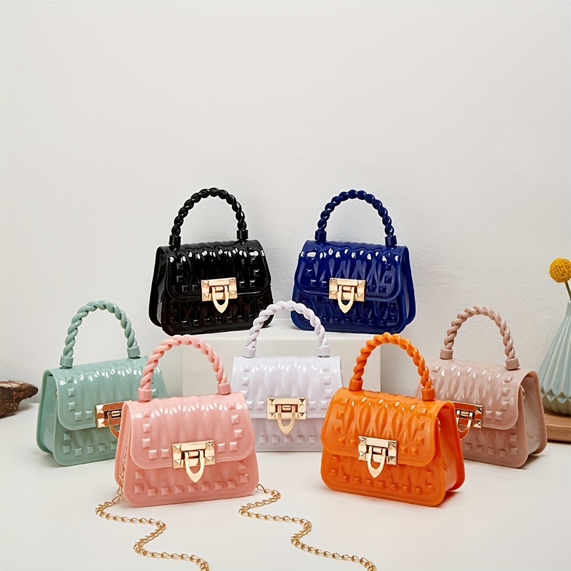 Mini Jelly Handbag, Cute Shell Shaped Chain Crossbody Bag Coin Purse - Temu