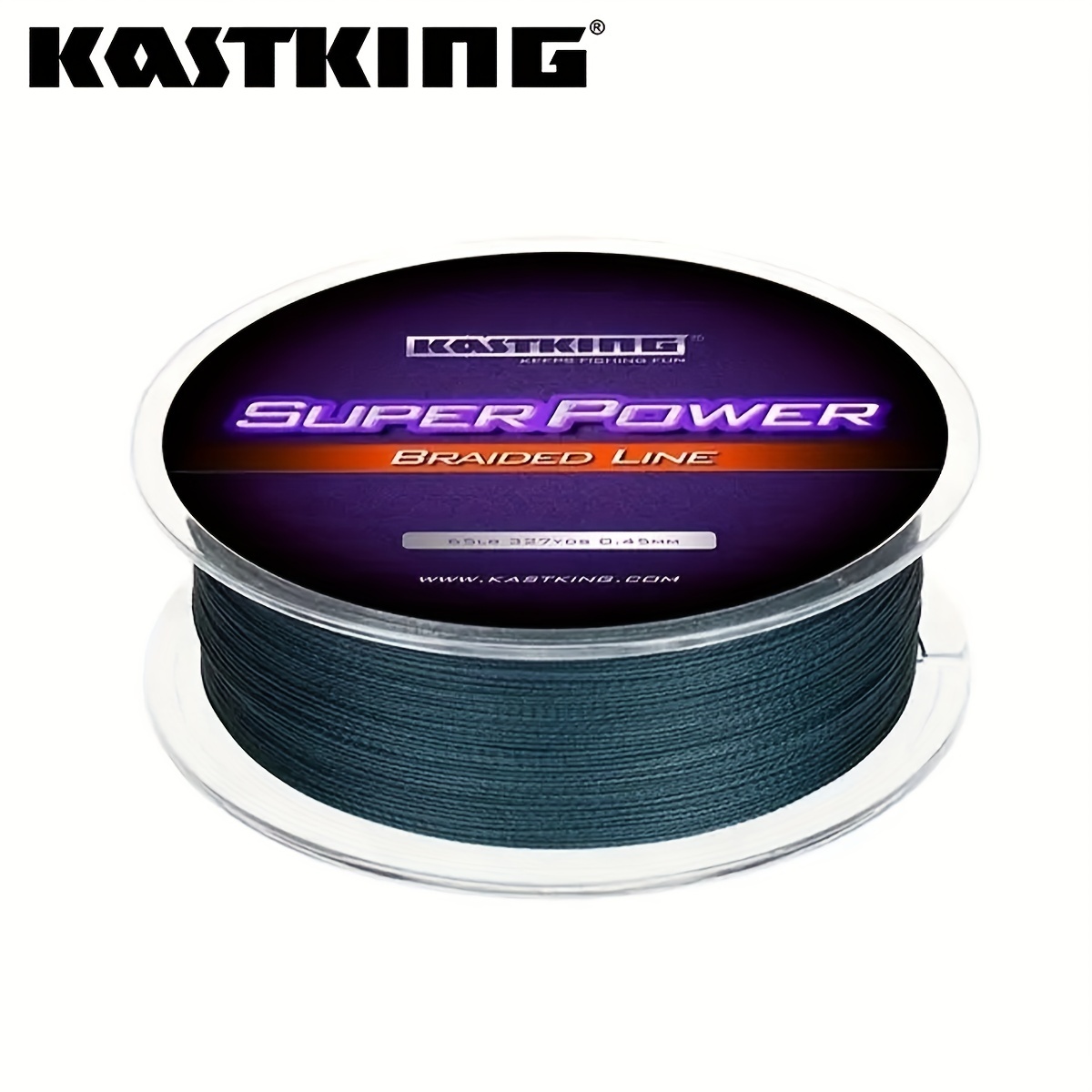 5 colors KastKing Gray Braided Fishing Line - 300m/984.25ft, 4 Strands,  Freshwater/Saltwater, 6-80lb, Multifilament Line for Carp Fishing - Strong,  Du
