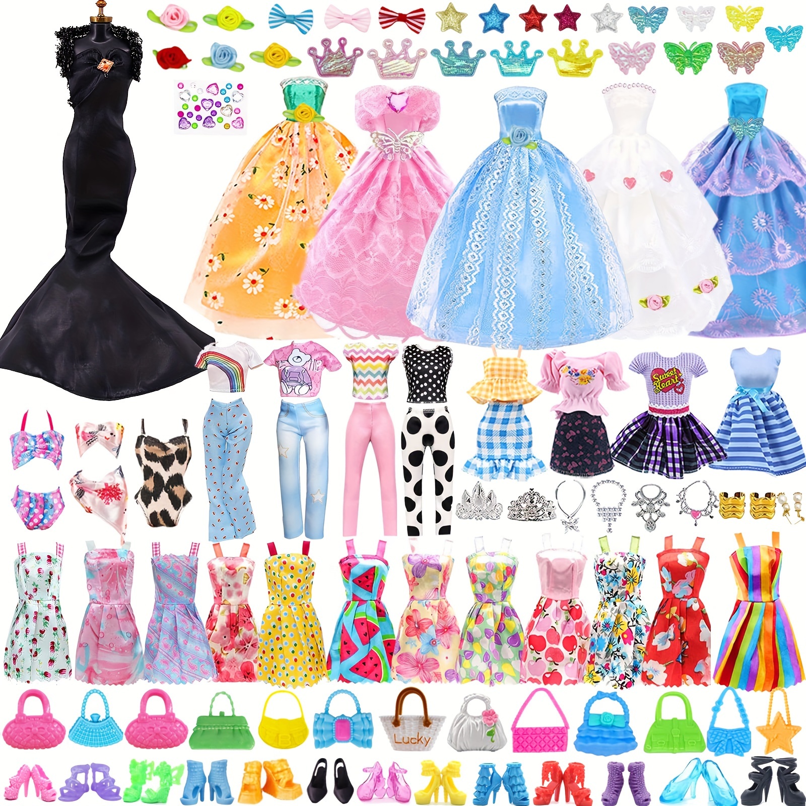 Fashion Elegant Ballet Dress For 1/6 Doll Clothes Party Dresses For 11.5in  Doll