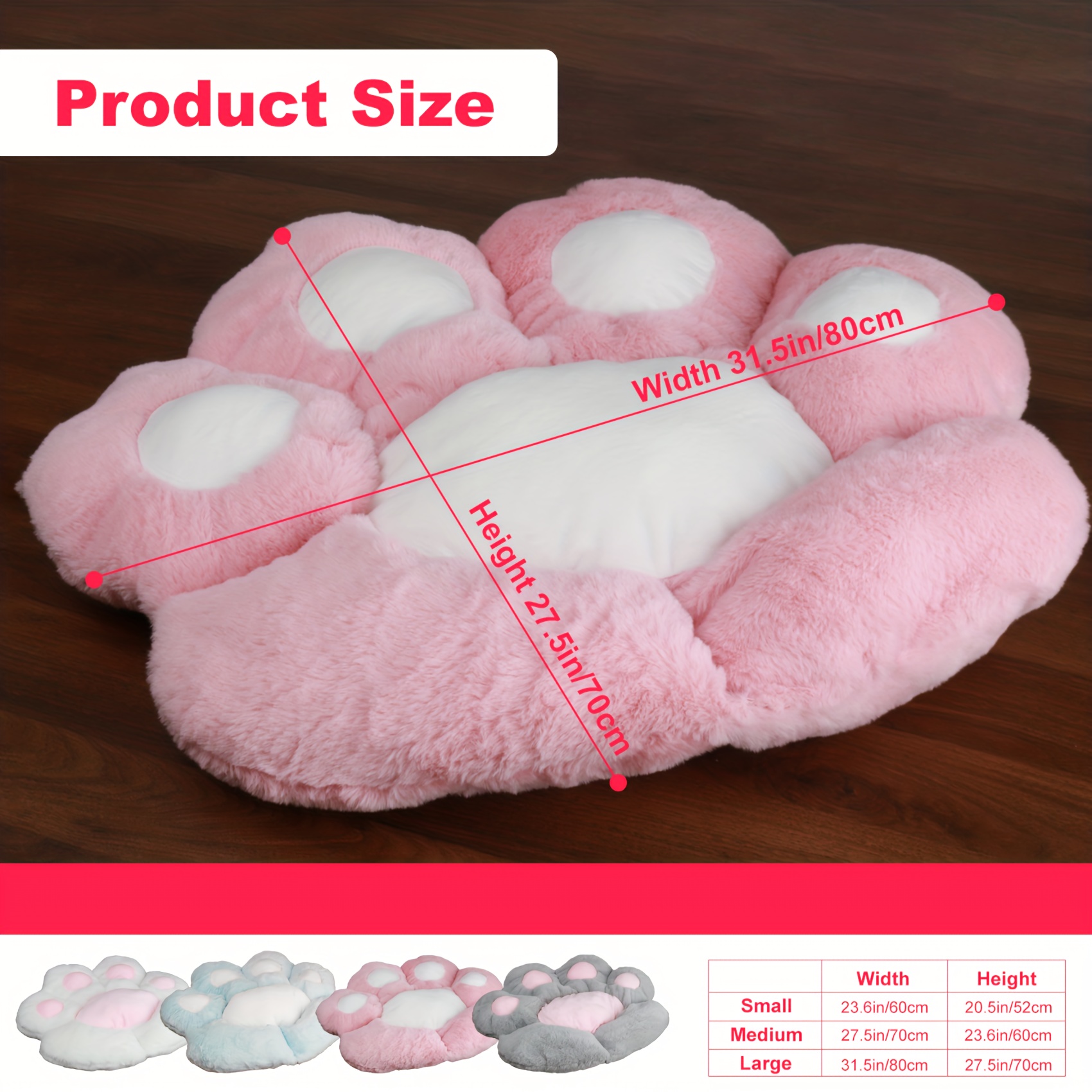 Lovely Cat Paw Seat Cushion PN5652