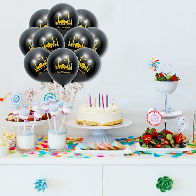 11PCS Happy Birthday Cake Topper Decorations Balloons Birthday Party