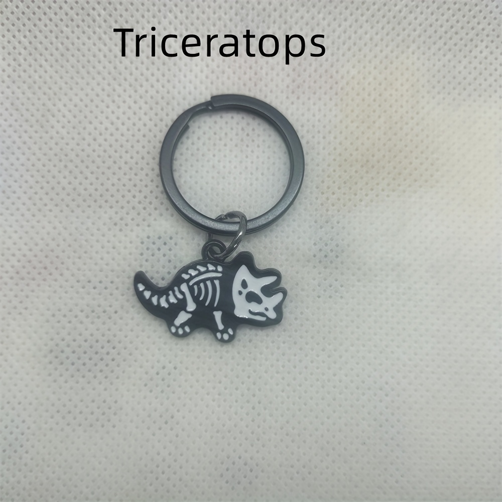 Ghost Skull Dino Keychain Halloween Gift
