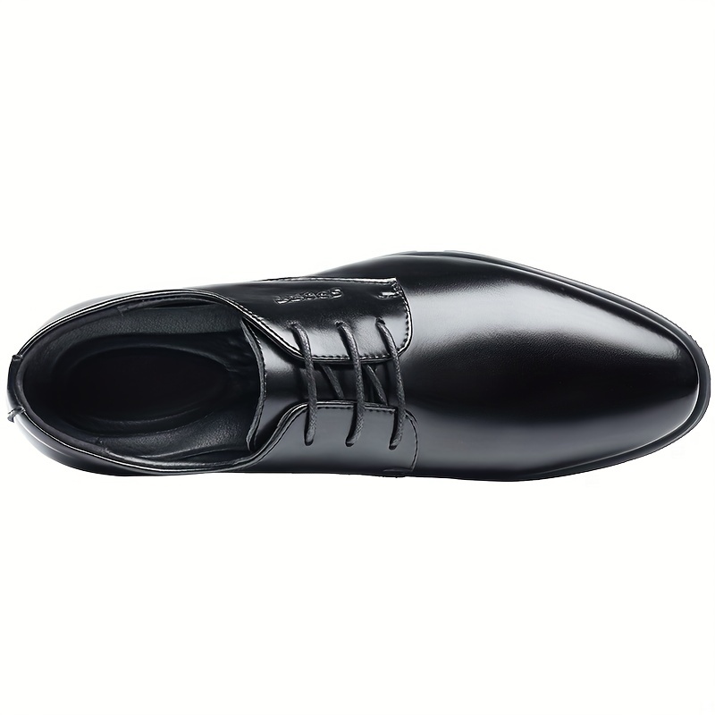 mens almond toe derby shoes lace front dress shoes men Temu