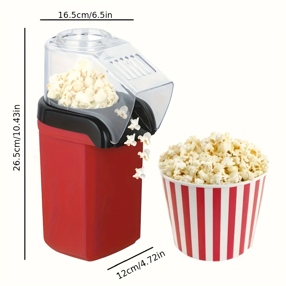 1pc-mini Popcorn Machine Household Blow-type Small Fully Automatic
