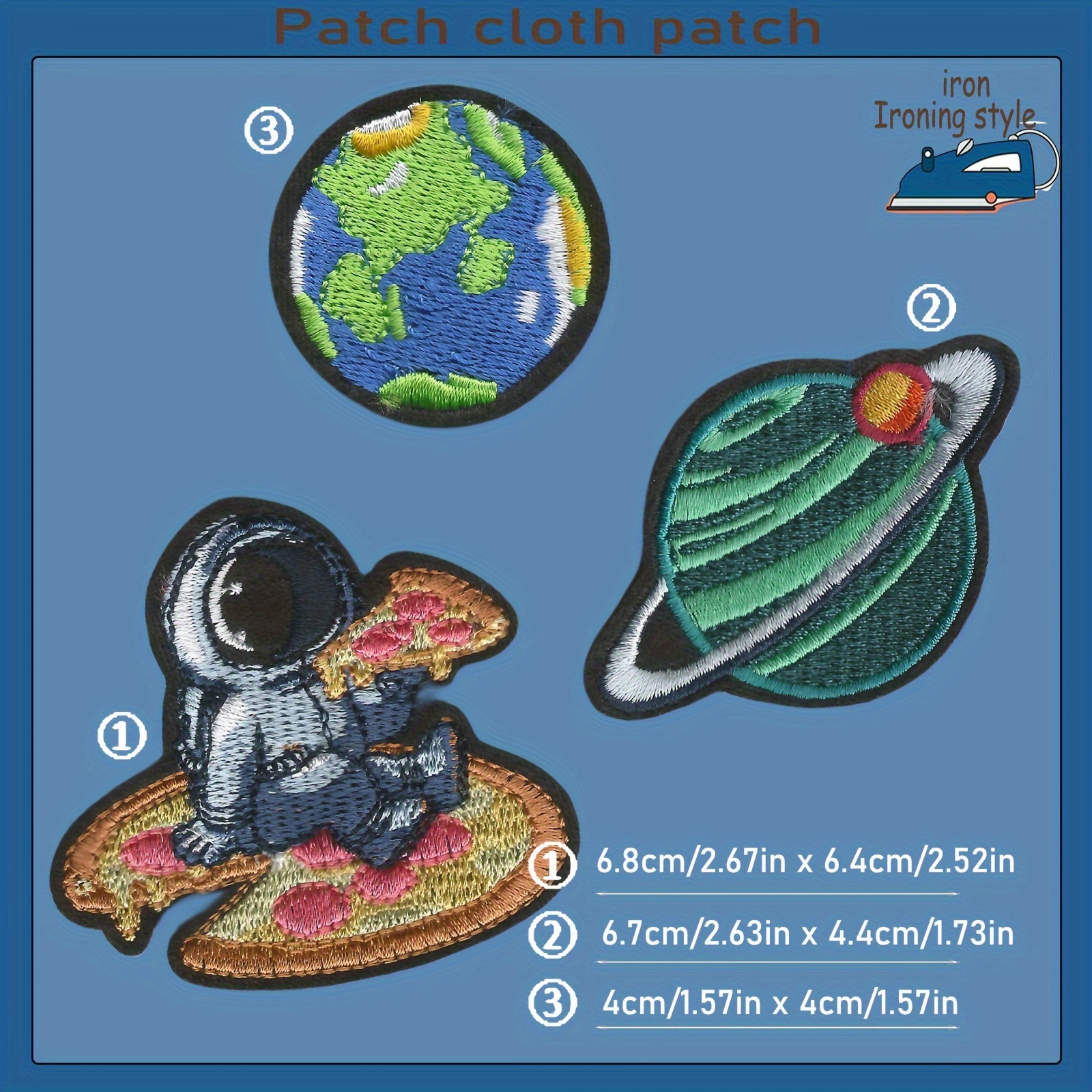Parche textil NASA 26cm x 22cm - Los Parches