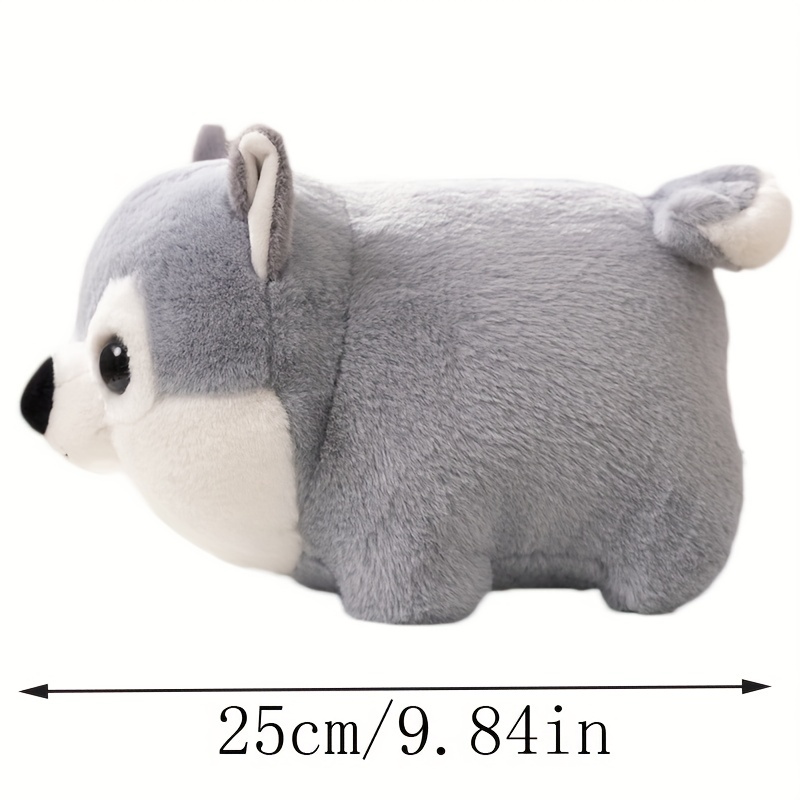 Stuffed Animal Throw Pillow, Huskies Chubby Anime Pillow, Kawaii