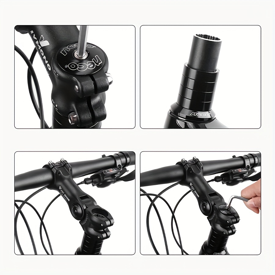 可変式自転車ステム、アルミ合金マウンテンバイクステム短いハンドル