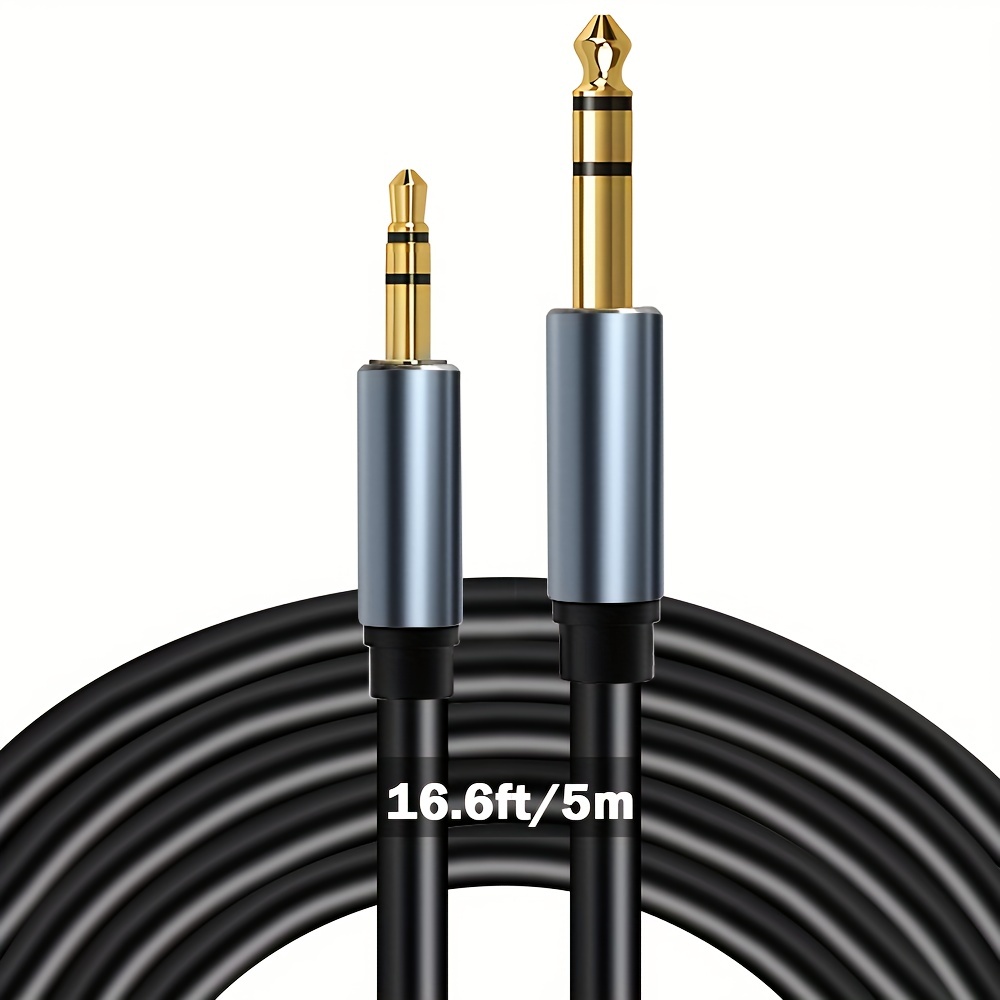 Stereo Jack cable (6.35 mm Jack - 3.5 mm Jack)