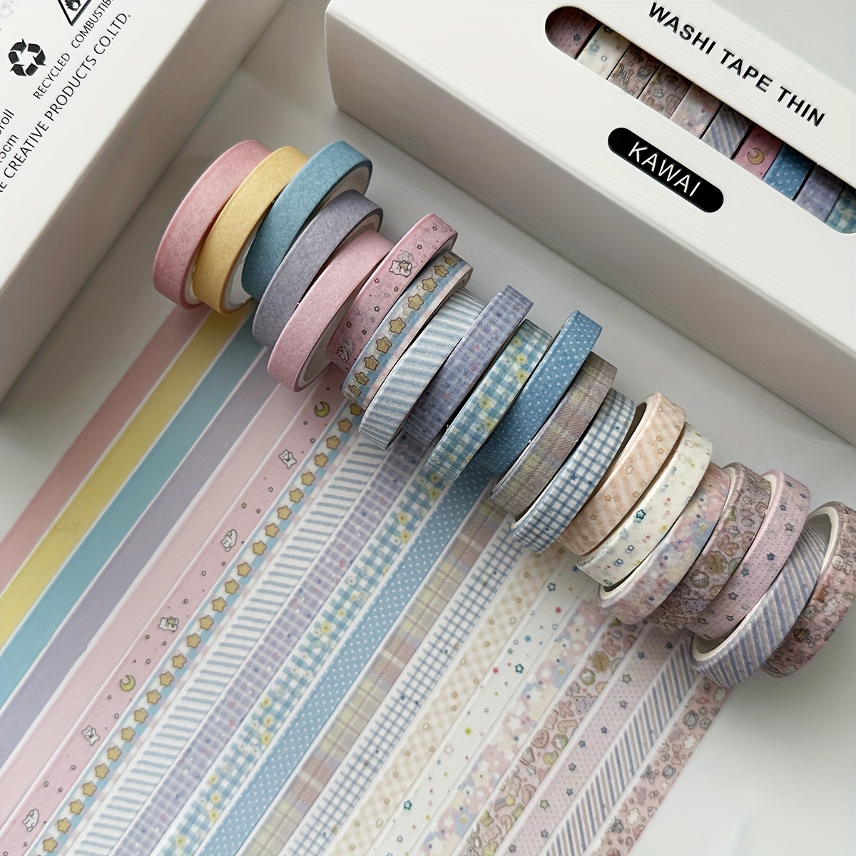  24 Rolls Washi Masking Tape Set,Decorative Craft Tape  Collection for DIY and Gift Wrapping : Arts, Crafts & Sewing