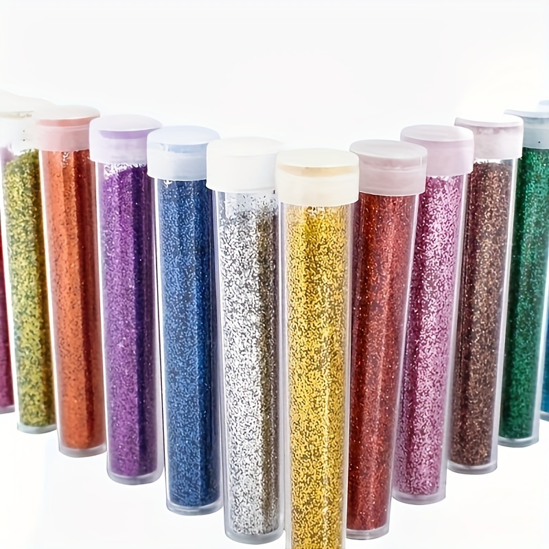 12 Colors Glitter Set Fine Glitter for Resin Arts and Craft