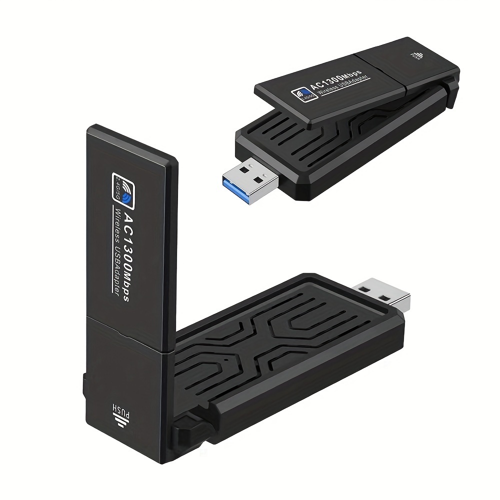 Adaptateur USB WIFI Pour PC, Adaptateur Réseau USB Sans Fil Double