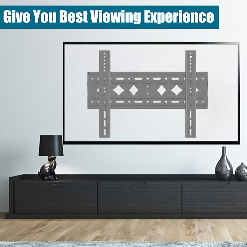 Soporte de pared para monitor de TV, para la mayoría de televisores planos  y curvos de 42 a 85 pulgadas, soporte de TV de perfil bajo, soporte de TV