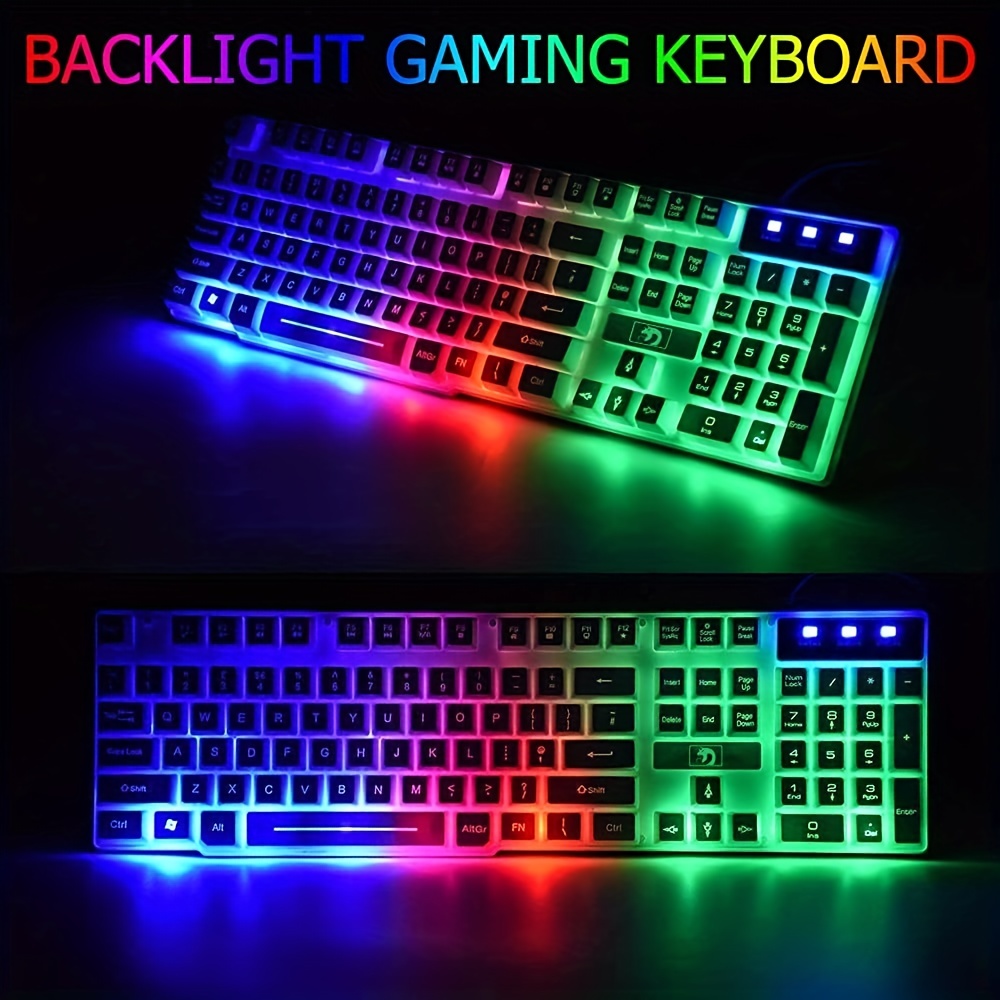 Gaming Set: Gaming Keyboard, Headset, Mouse GREEN