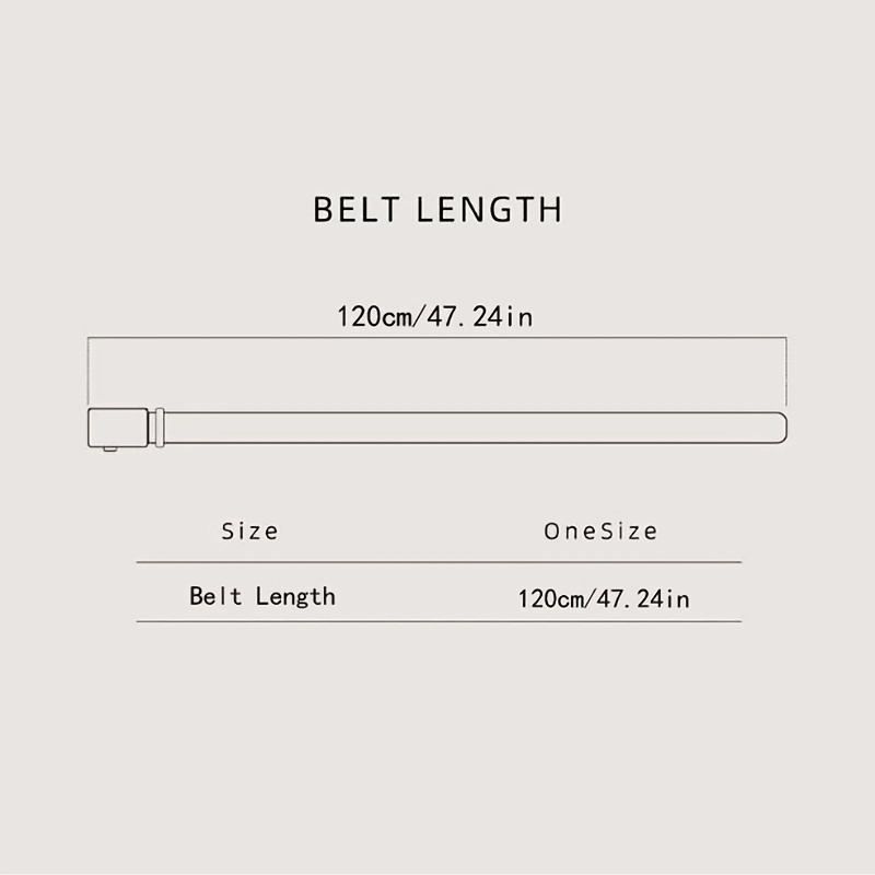 Rotatable Automatic Buckle Men's Belt