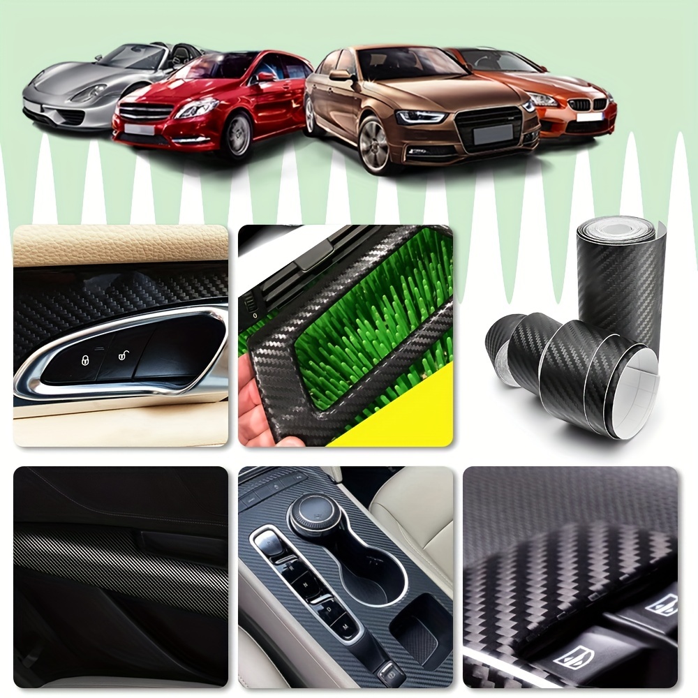 Nano Carbon Faser Auto Aufkleber DIY Paste Schutz Streifen Auto Tür Sill  Seite Spiegel Anti Scratch Tape Wasserdichter Schutz Von 6,36 €