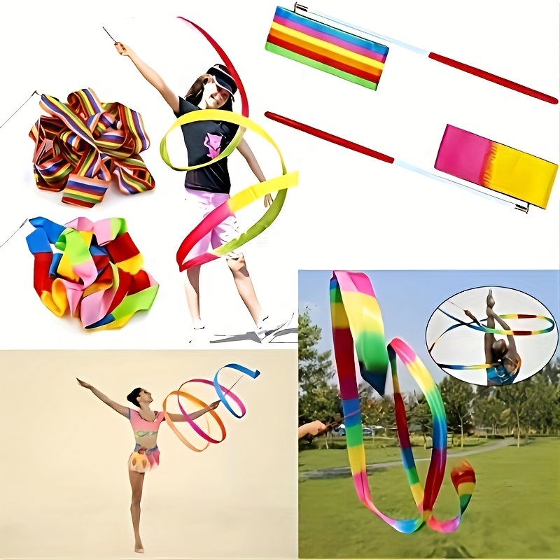 Rainbow Ribbon Gymnastic, Rainbow Dancing Ribbons