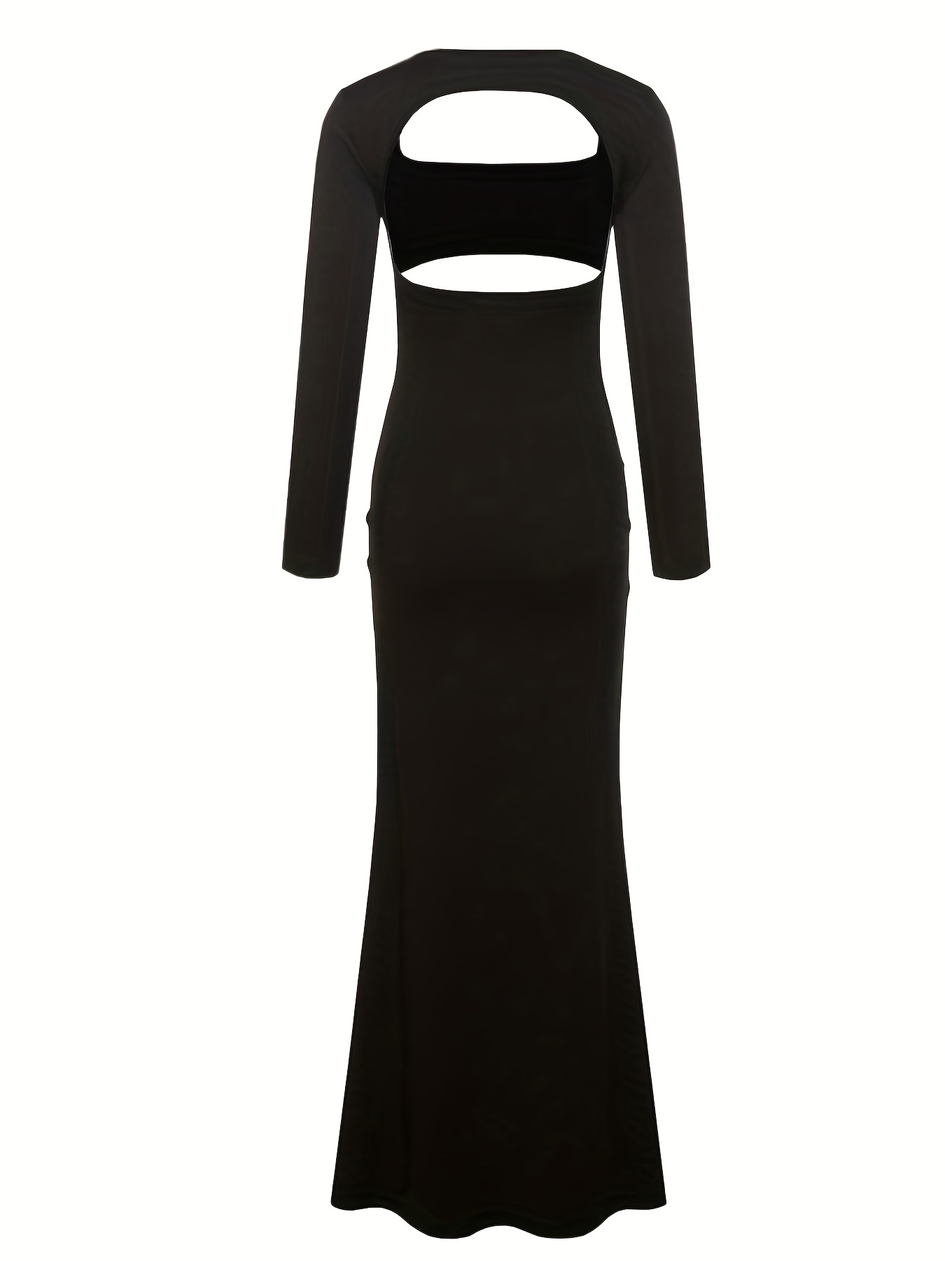 Maternity Cut Out Backless Maxi Dress for Photoshoot