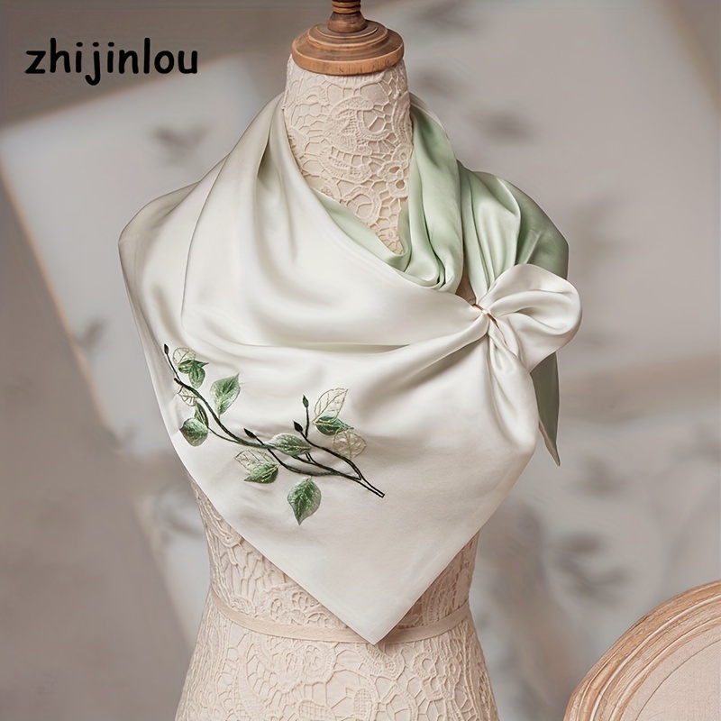 100% Pure Silk Suzhou Custom Printed Silk Scarves Fashion Scarf