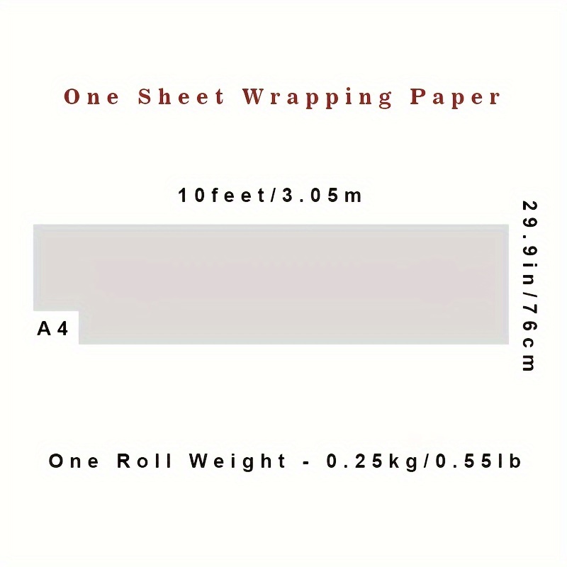 Kraft Wrapping Paper Roll For Wedding Birthday Party Gift Flower Poster  Wrapping Package Decoration Brown White Paper 30 Meters
