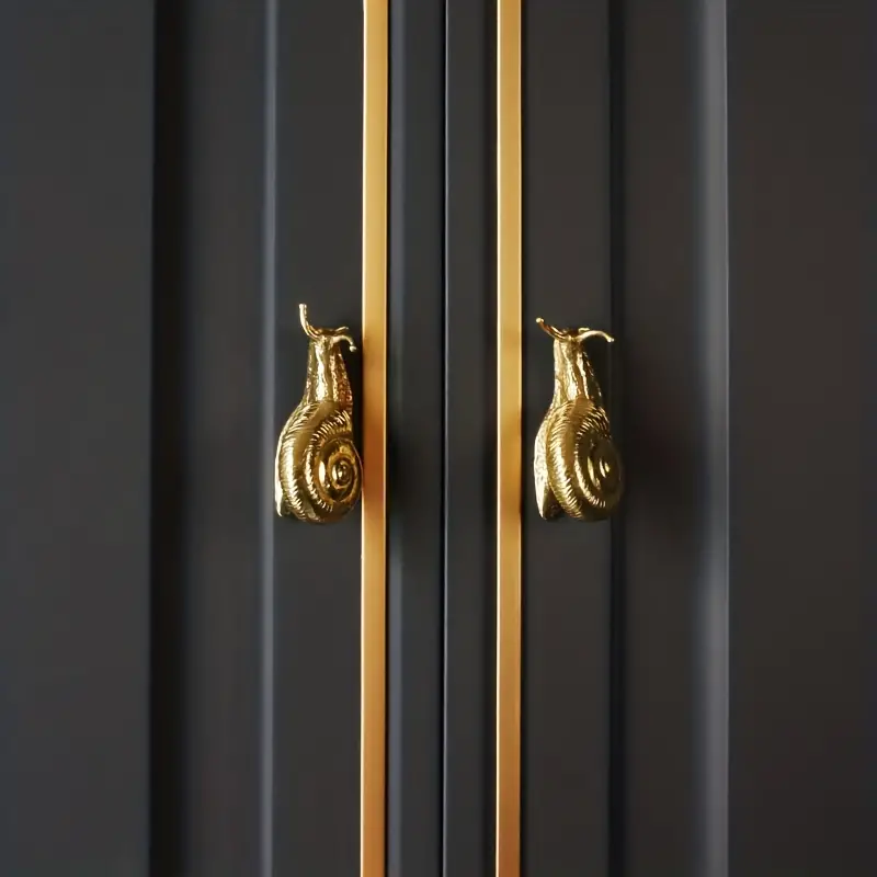 Brass Cabinet Handle Snail Shaped