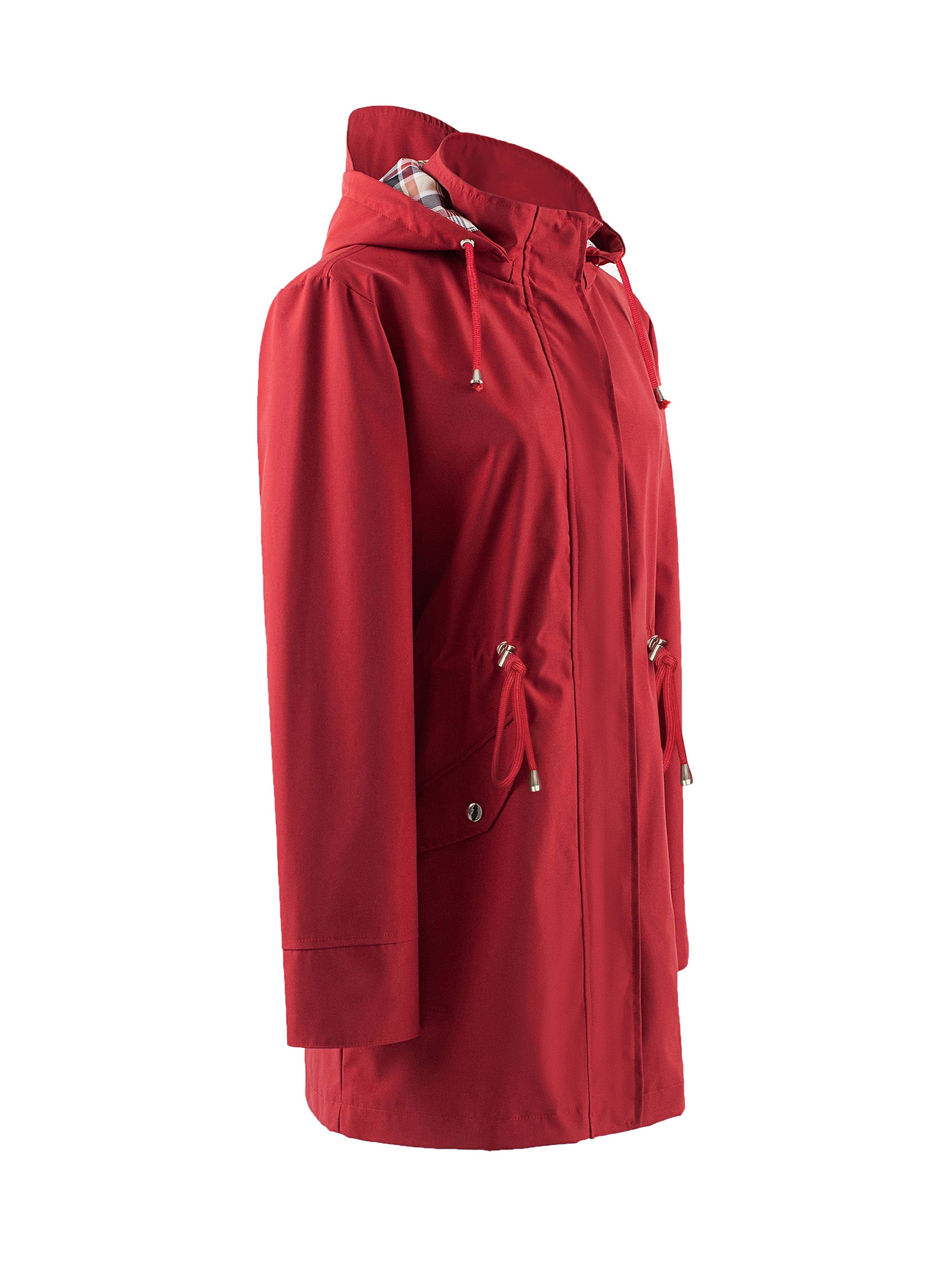 Drawstring Waist Hooded Zip Coat Casual Long Sleeve Coat - Temu