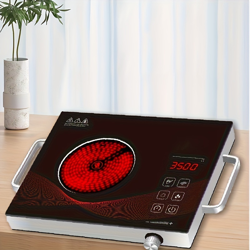 Portable Electric Stove Top One Burner Electric Cooktop Hot Plate Touch  Control
