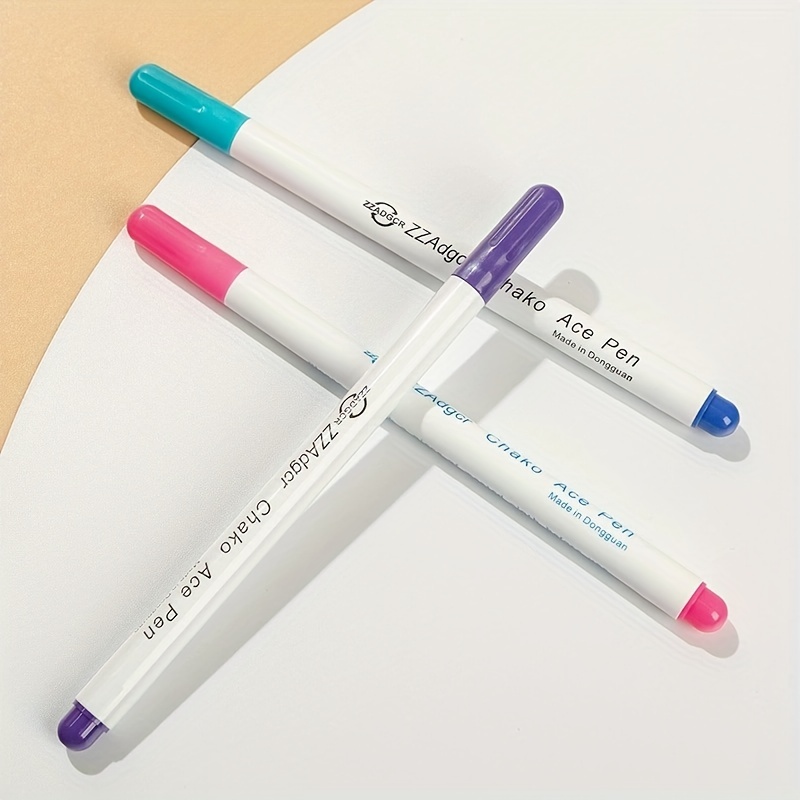 Adger Water Erasable Bright Blue Fabric Marker Pen - Set of 2