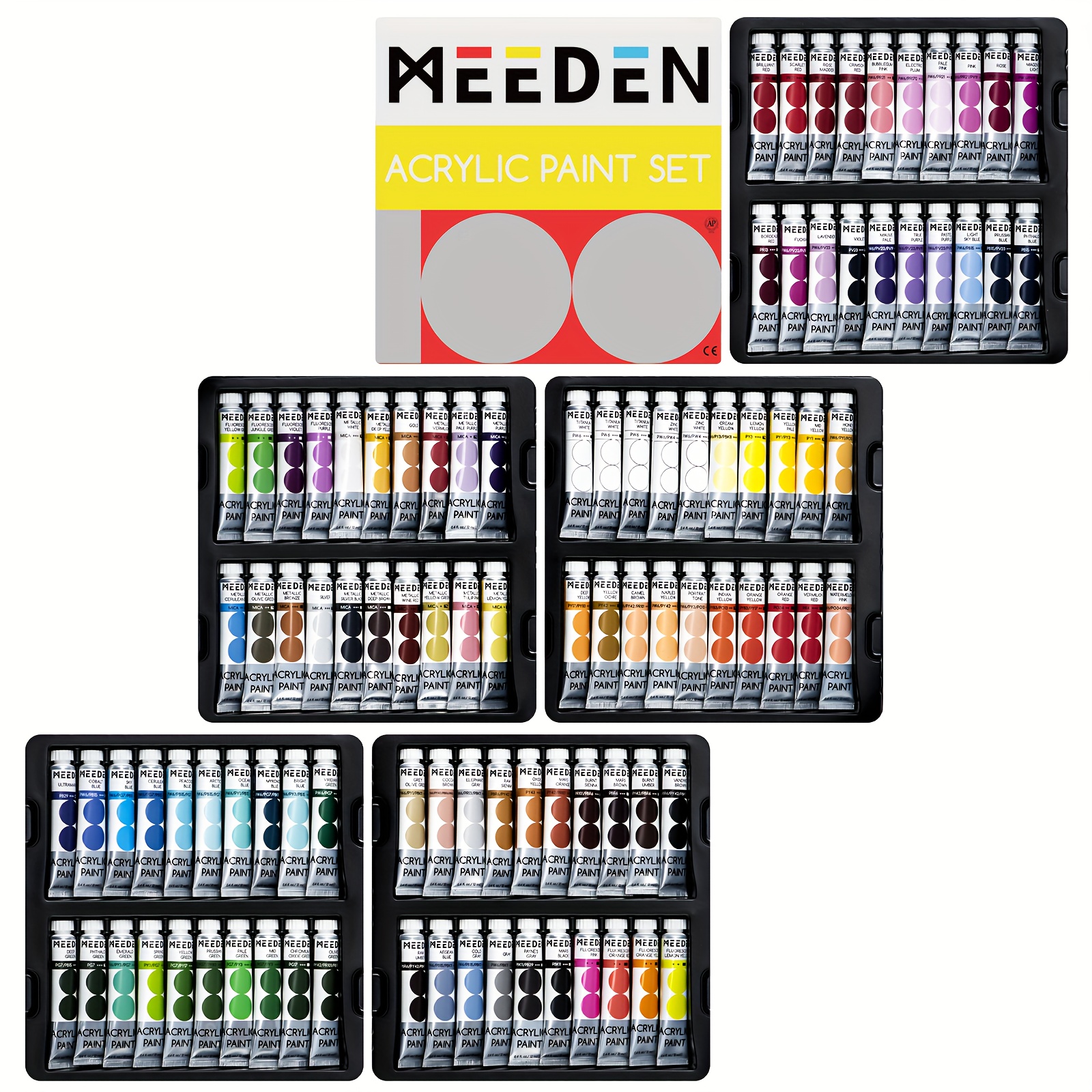 Meeden 12 Colors Spray Paint Acrylic Set - Temu