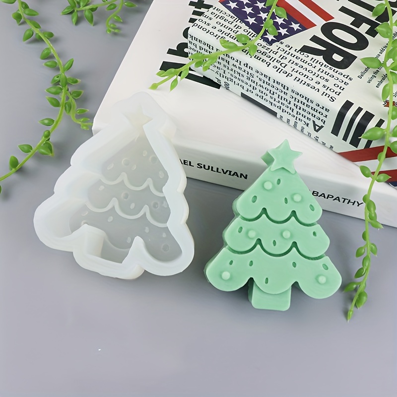 Christmas Tree Silicone Mold, 3d Fondant Mold For Diy Pudding