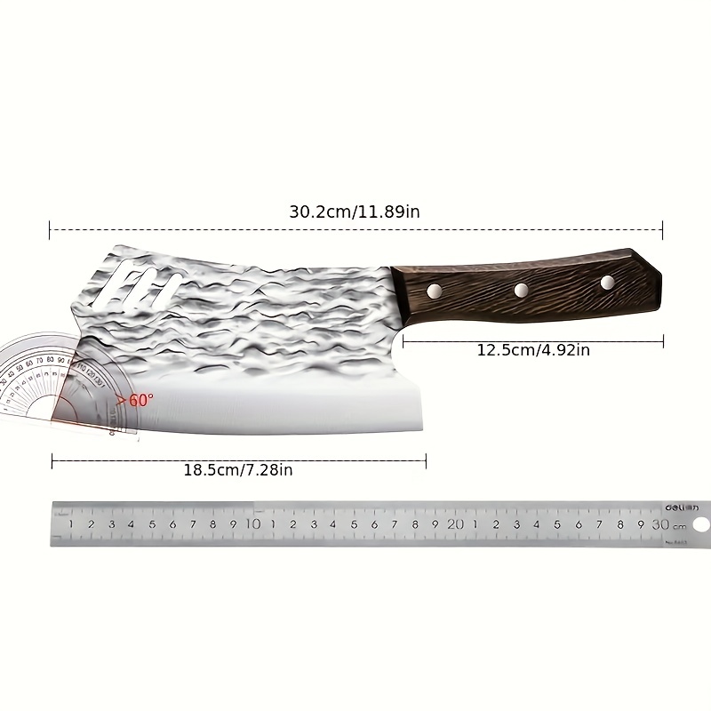 Home Stainless Steel Sharp Vegetable Cutting And Bone Chopping Two-in-one Chopping  Knife Kitchen Multi-functional Fish Scale Scraping Bone Knife - Temu