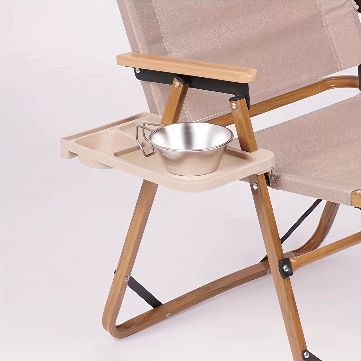 1 X Seitliches Ablagefach Outdoor-stuhl, Liegestuhl-tablett,  Universal-getränkehalter, Camping-zubehör, Kaufen Temu Fangen Sparen