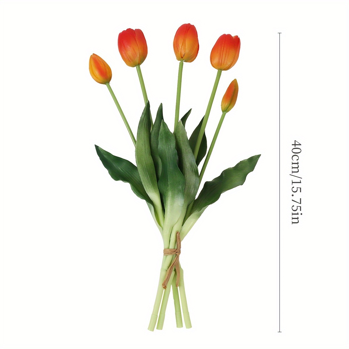 1 Set 8 Teste Tulipani Gialli Fiori Artificiali Bouquet Di - Temu Italy