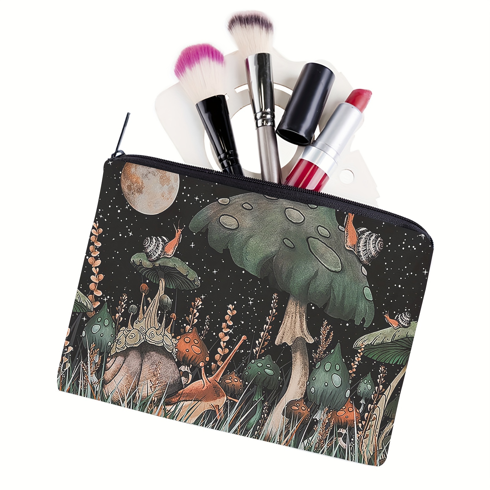 Small Cosmetic Bag,Portable Cute Travel Makeup Bag for Women and girls  Makeup Brush Organizer cosmetics