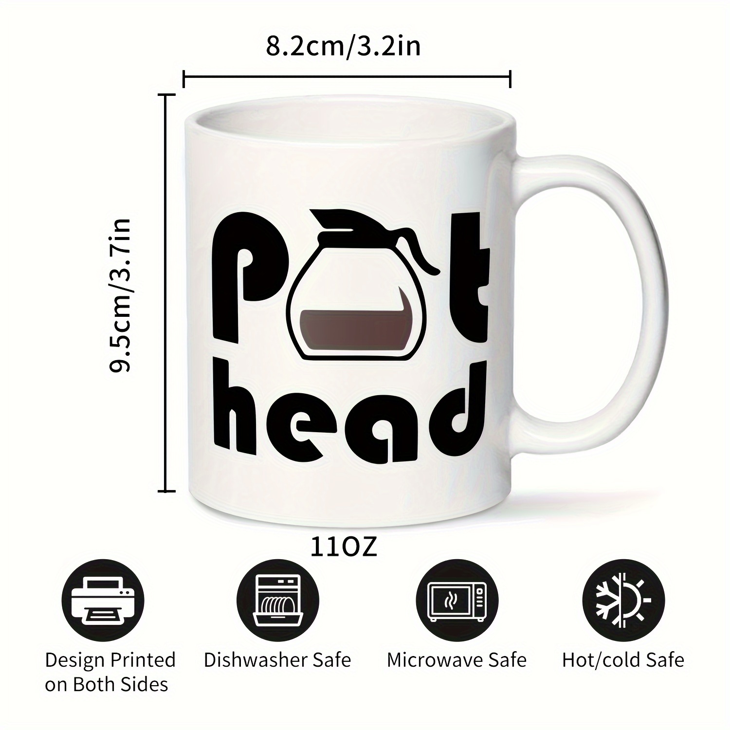 Veracco Pot Head Ceramic Coffee Mug Funny Gifts Espresso Cup –Ceramic Mug –  Cute Mug – Green Tea Mug…See more Veracco Pot Head Ceramic Coffee Mug