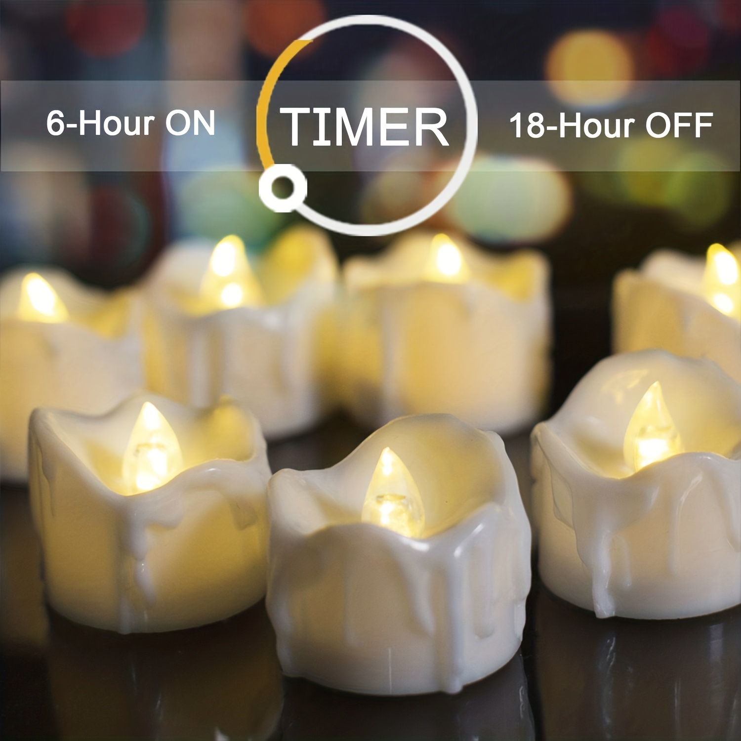 6/9/12Pcs Flameless Candles Battery Operated Tea Candles with Remote LED  Votive
