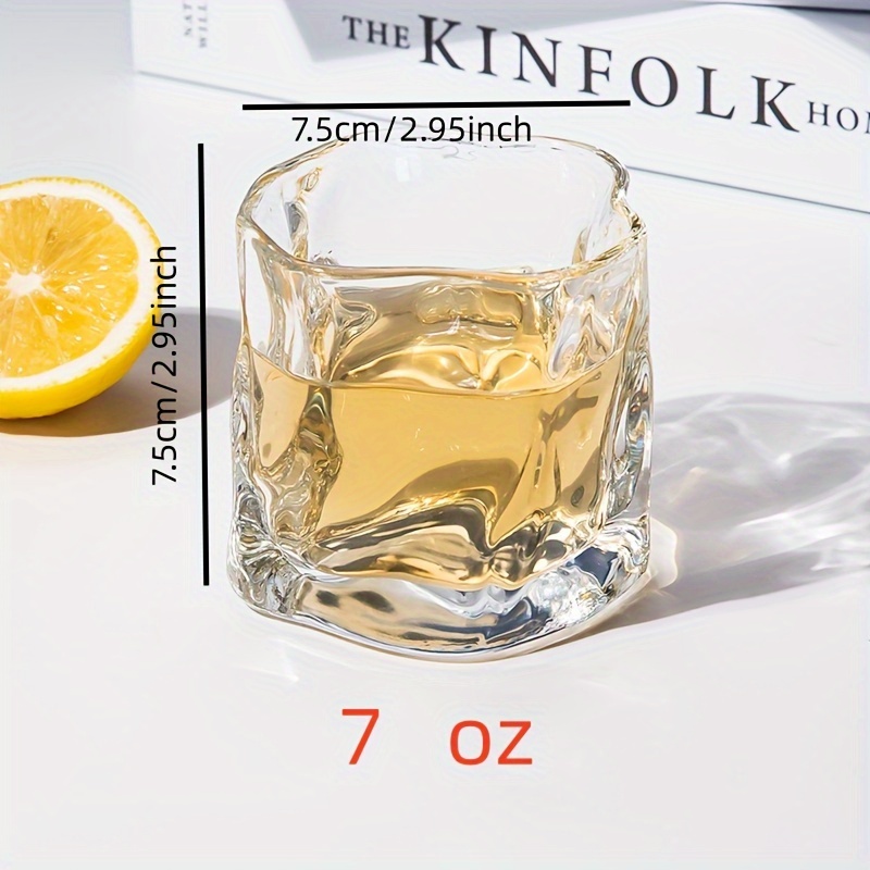 1pc Rotating Whisky Glass Whisky Glasses Bar Whiskey Glasses Stylish  Glassware For Scotch Bourbon Whisky Cocktail Cognac Vodka Gin Tequila  Liquor Home Decor Home Kitchen Items Unique Gifts For Men - Home