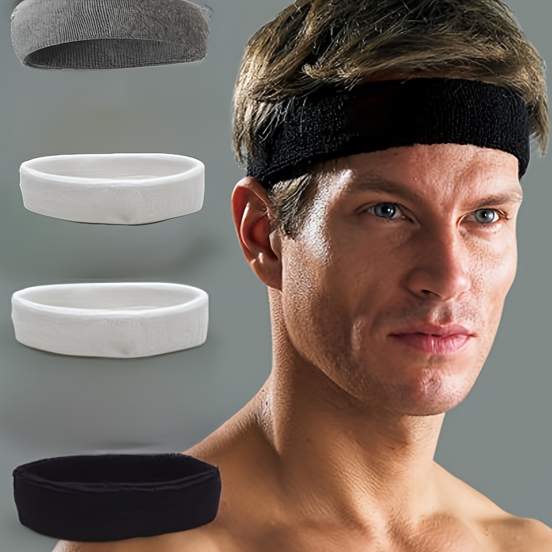 4pcs Basic Elastic Sports Headbands Yoga Running Fitness Headbands Men  Women - Toys & Games - Temu