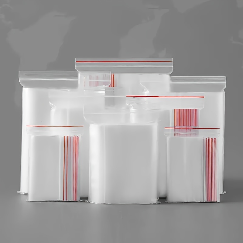 Strong Zipper Bags, Zip Lock Pouch, Plastic Transparent Clear Self