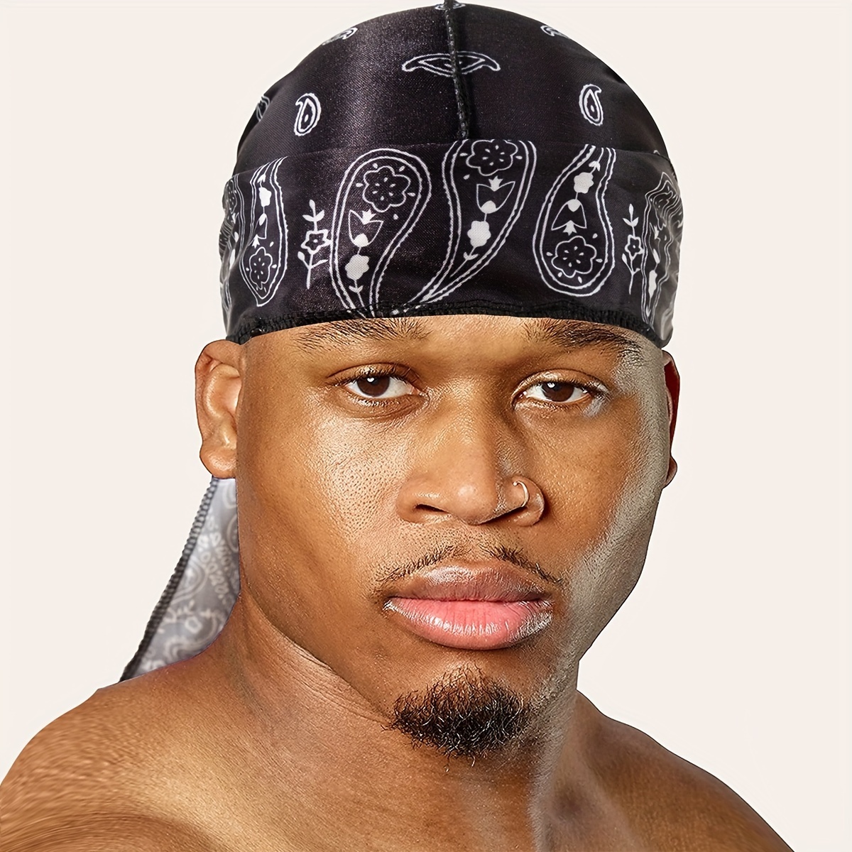 DURAG TOUCA BANDANA LENÇO RAP HIP-HOP LARANJA